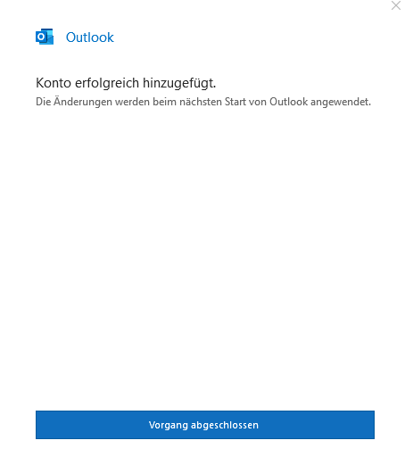 Microsoft Outlook erfolgreich Vorgang abgeschlossen für Freigegebenes Postfach auf dem Client durchsuchen
